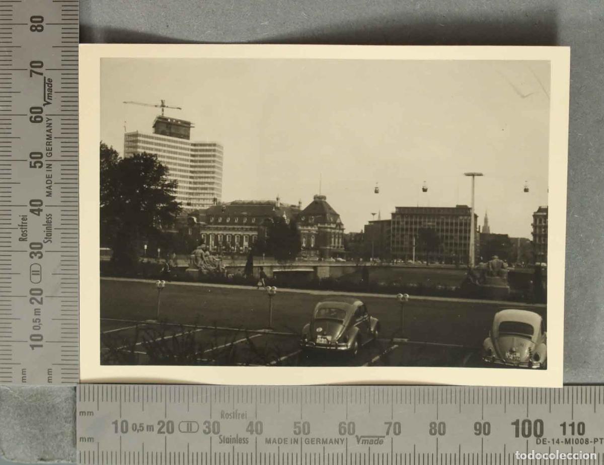 Fotografia antica: FOTOGRAFIA. Frankfurt - Untermainbr&uuml;cke - Intercontinental Hotel. CON APARCAMIENTO