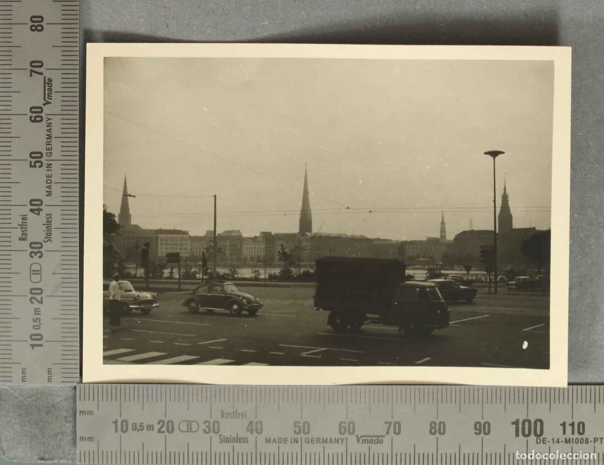 Fotografia antica: FOTOGRAFIA. Hamburg - Blick von der Lombardsbr&uuml;cke - Binnenalster