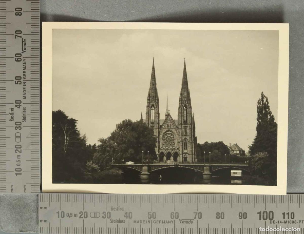 Fotografia antica: FOTOGRAFIA. Strasbourg - &Eacute;glise Saint-Paul