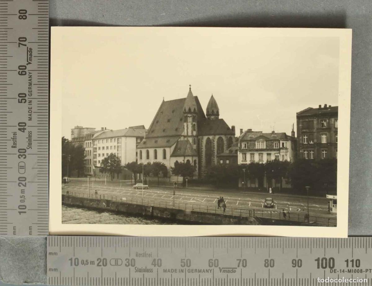 Fotografia antica: FOTOGRAFIA. Frankfurt am Main - Leonhardskirche - Ansicht vom Main
