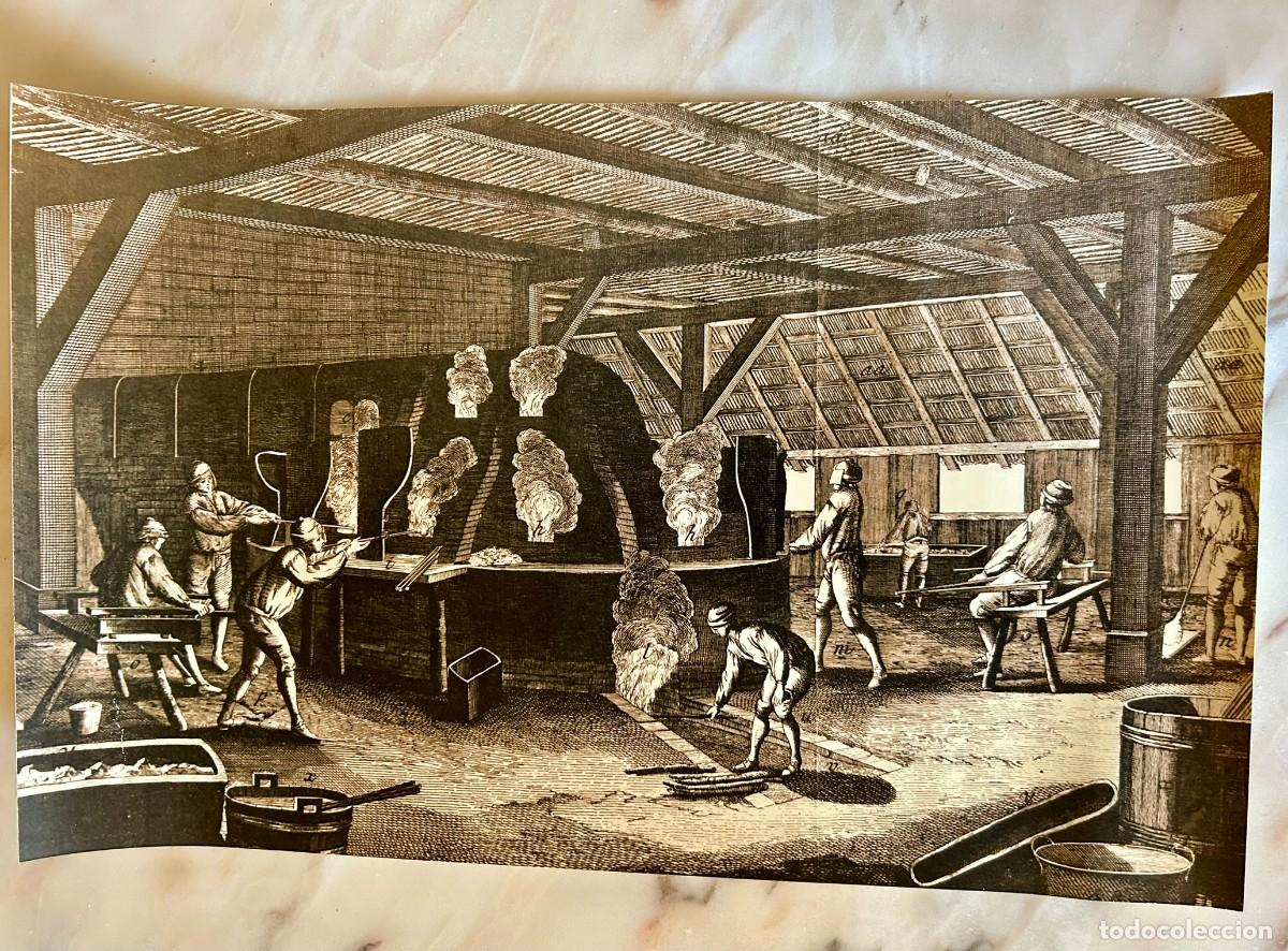 Fotograf&iacute;a antigua: FABRICACI&Oacute;N DE VIDRIO - ENCYCLOP&Eacute;DIE DE DIDEROT Y D' ALEMBERT - 1751-1765 &ndash; REPRODUCCI&Oacute;N FOTOGR&Aacute;FICA