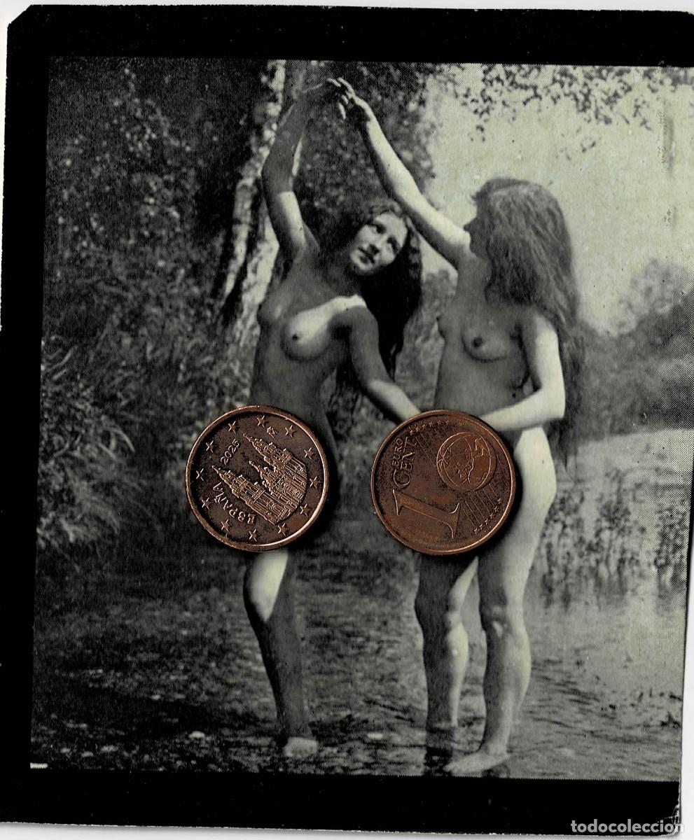 Fotograf&iacute;a antigua: FOTOGRAFIA ESTEROSCOPICA EROTICA DE MUJERES TUMBADAS EN EL RIO. P-ESTEROTICA-058