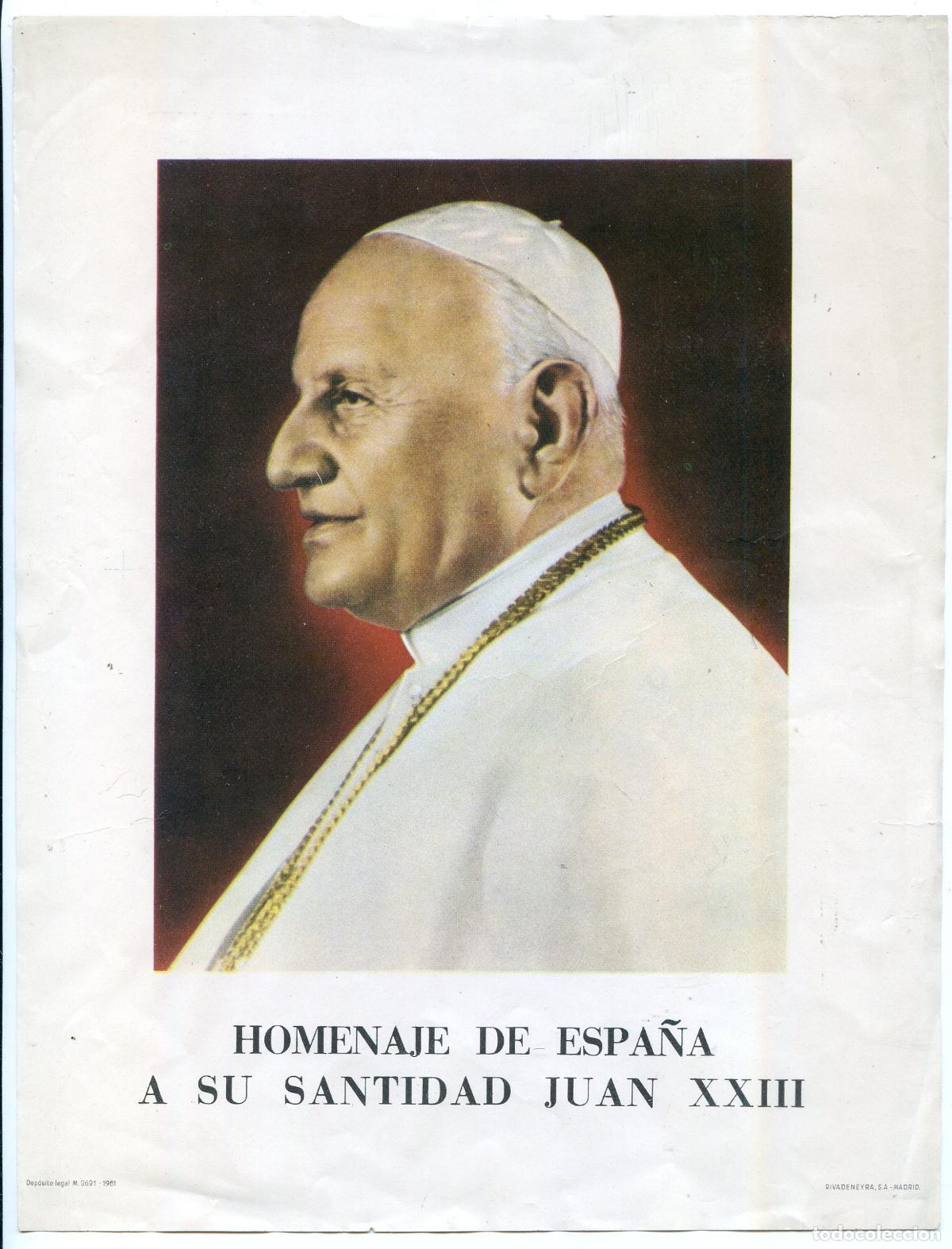 Fotograf&iacute;a antigua: Homenaje de Espa&ntilde;a a su santidad Juan XXIII, 1961. Rivadeneyra, S.A.