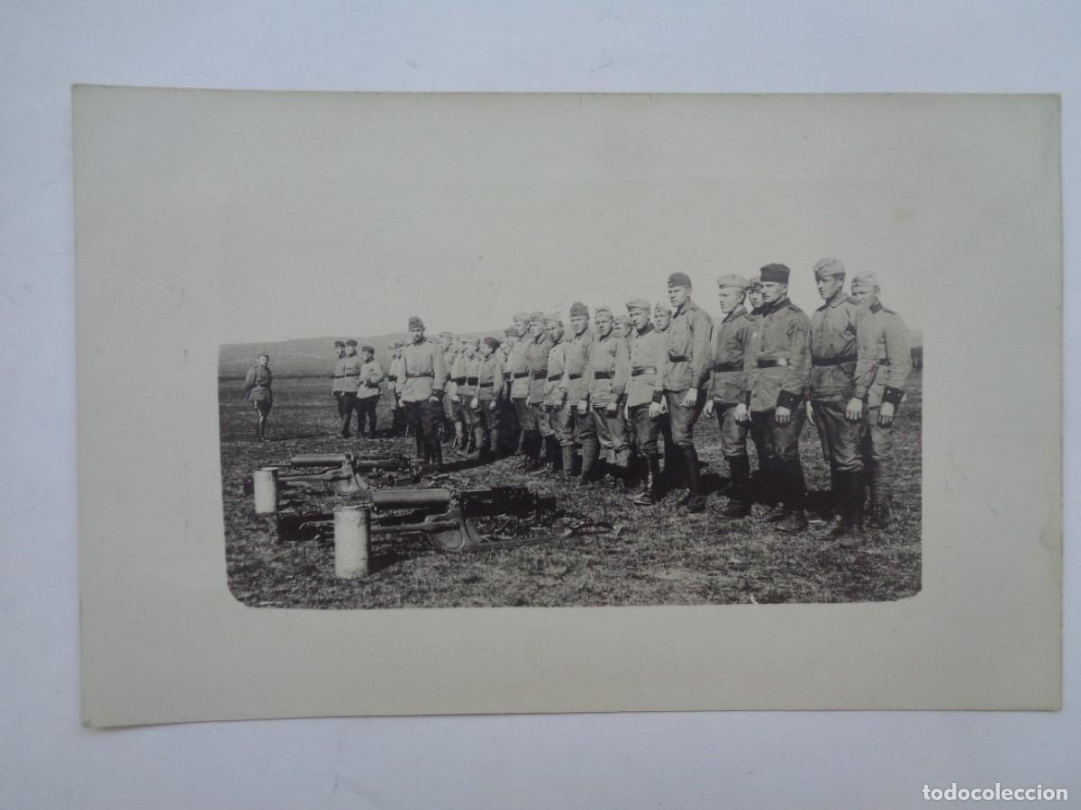 Fotograf&iacute;a antigua: FOTO DE MILITARES DEL EJERCITO FINLANDES CON AMETRALLADORAS ( MAXIN ?). FINLANDIA PRINCIPIOS SIGLO