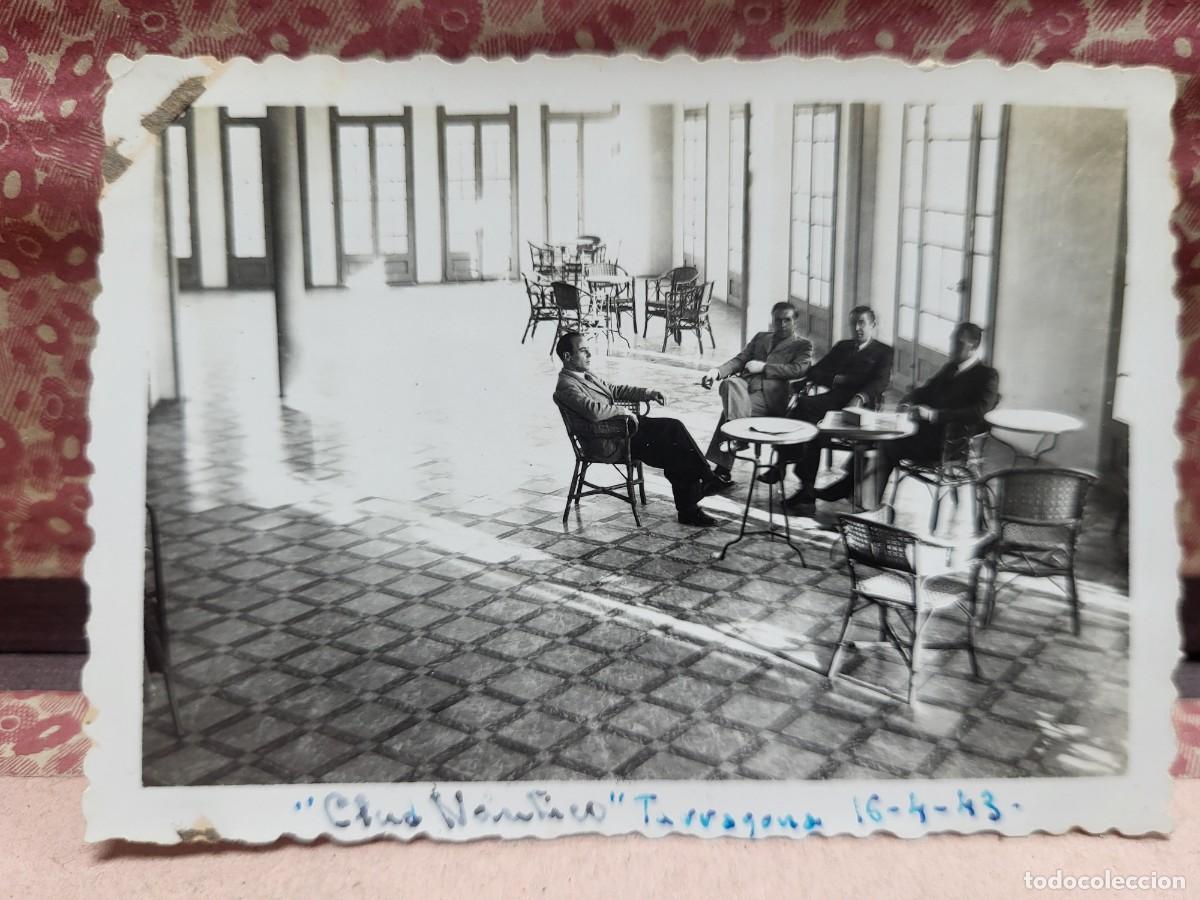 Photographie ancienne: ANTIGUA FOTOGRAFIA INTERIOR CLUB NAUTICO TARRAGONA 1943