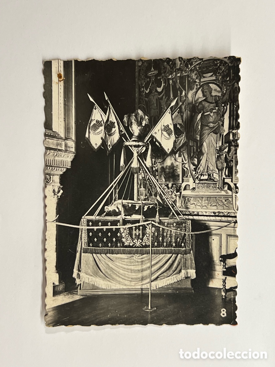 Alte Fotografie: Castillo de Pau en Francia. cuna real de Enrique IV de Navarra, exhibida en el Castillo. Fotograf&iacute;a