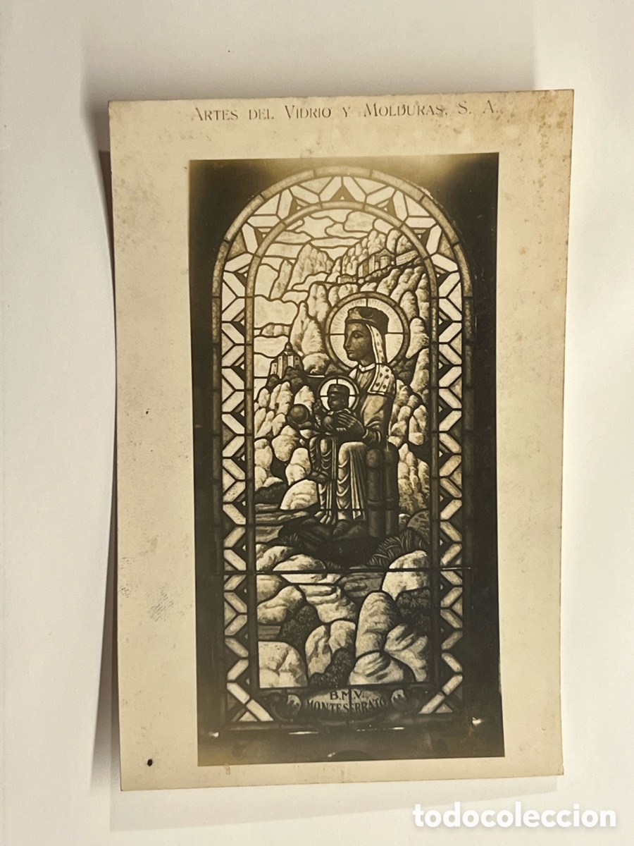 Fotograf&iacute;a antigua: MONTSERRAT.. Fotograf&iacute;a ARTES DEL VIDRIO Y MOLDURAS, S.A. SUCESORA DE PELEGR&Iacute; Y AMIGO. BARCELONA