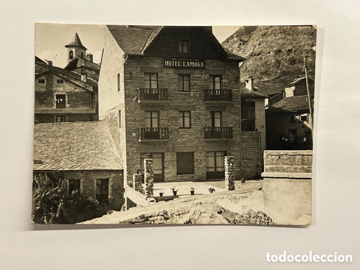 Fotografia antica: LLAVORSI (Lleida) Fotograf&iacute;a Hotel Lamoga (Medidas: 6,5 x 9 cm.)