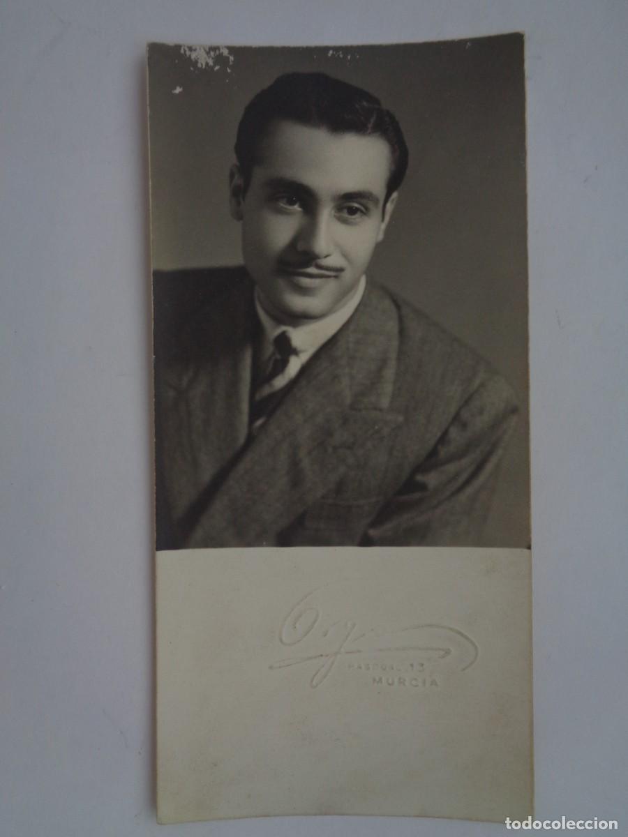 Fotograf&iacute;a antigua: BONITA FOTO DE JOVEN ELEGANTE , 1949. DE ORGA , MURCIA