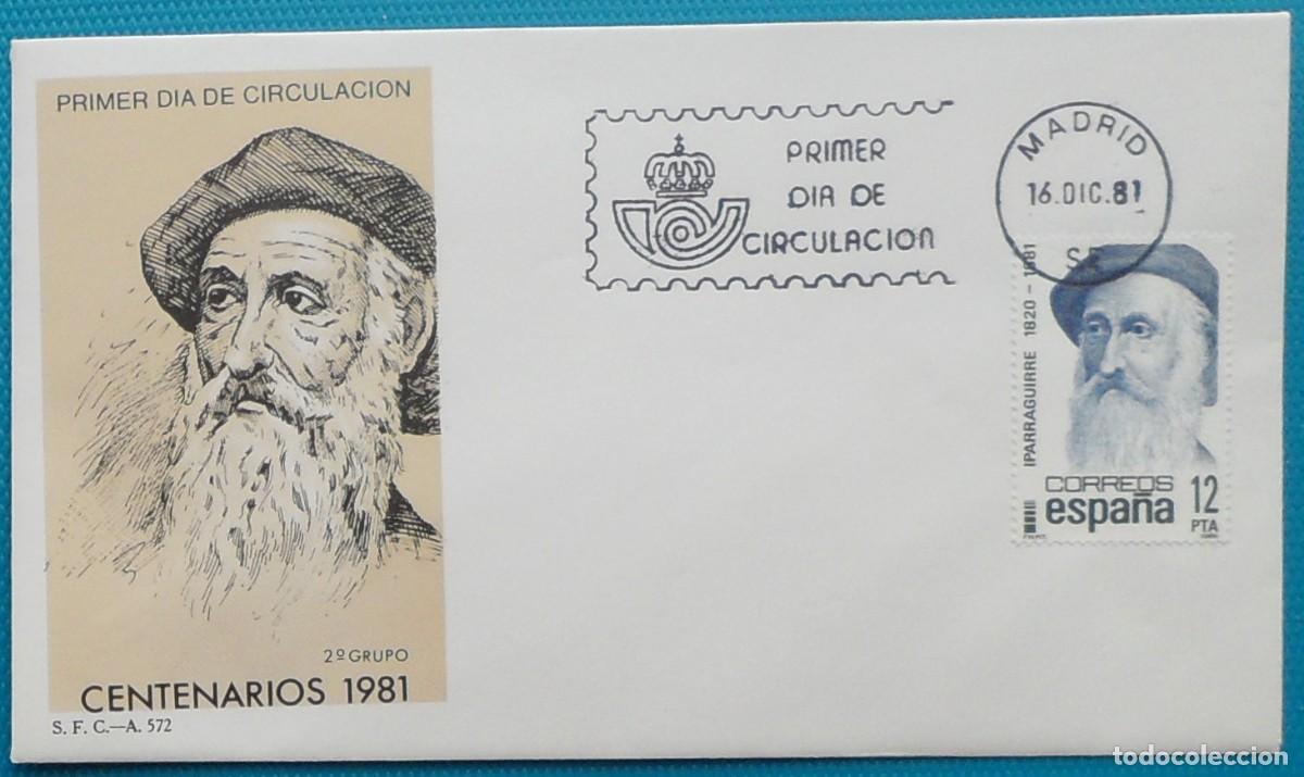 Fotograf&iacute;a antigua: 1981-ESPA&Ntilde;A-SPD-VER FOTO-N&ordm;2643-CENTENARIOS-JOSE MARIA IPARRAGUIRRE(1820-1881)