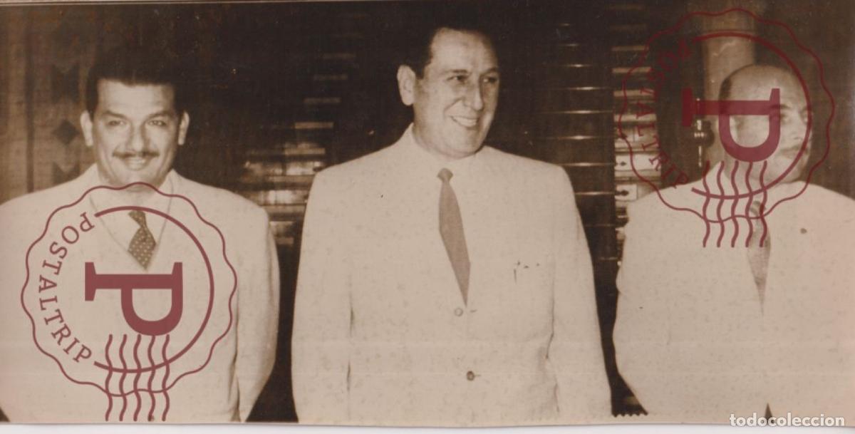 Fotograf&iacute;a antigua: Juan Peron former dictator argentina in sevilla spain seville americo barrios alberto campos 1960