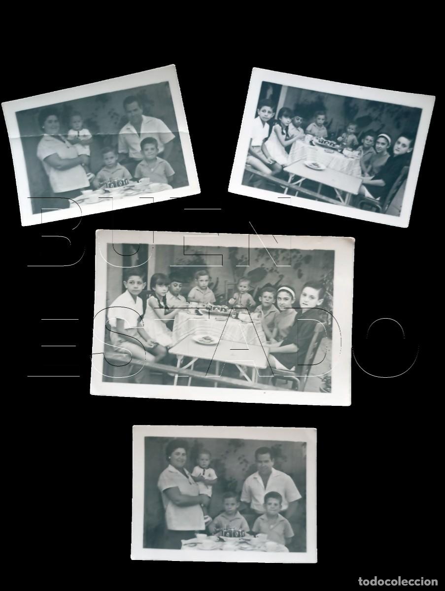 Fotograf&iacute;a antigua: GIBRALEON HUELVA 4 FOTOGRAFIAS UNICAS 1964 FAMILIA J98