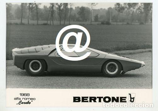 Fotograf&iacute;a antigua: FOTO PRENSA COCHE ALFA ROMEO 33 CARABO CARROCERIA BERTONE