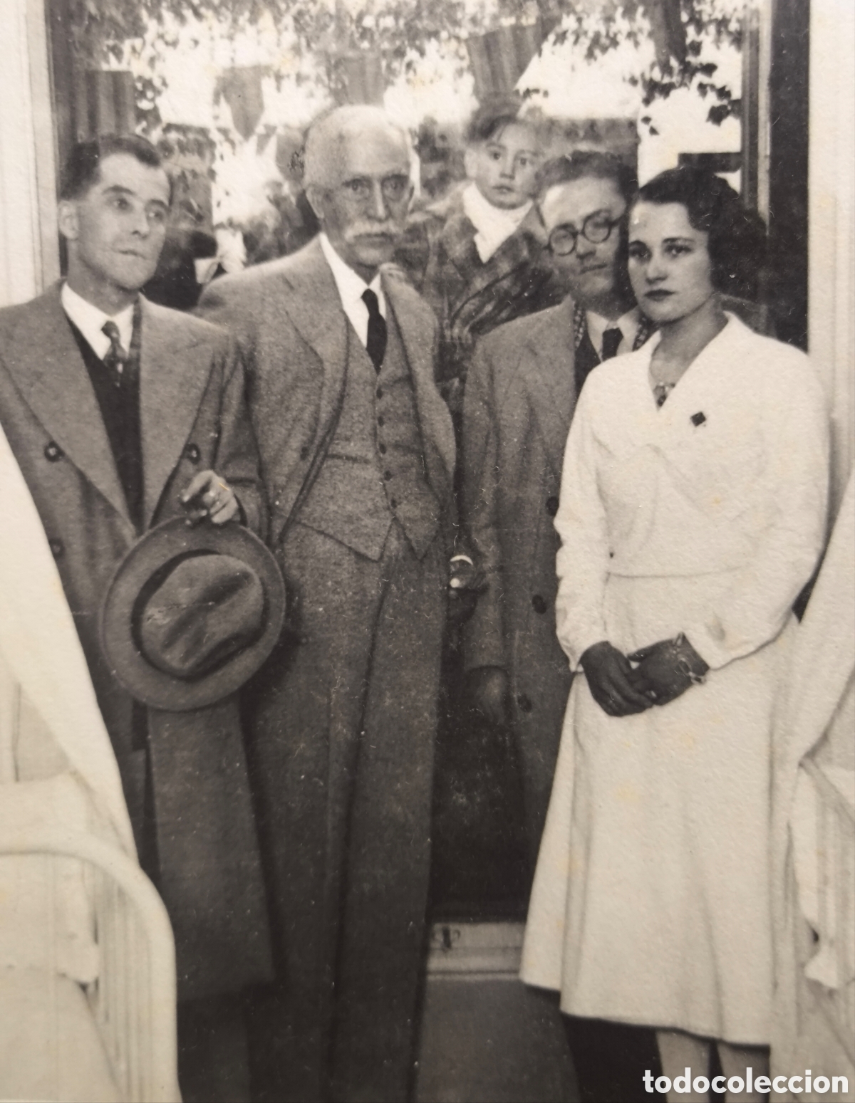 Fotografia antiga: FRANCESC MACI&Agrave; PRESIDENT GENERALITAT DE CATALUNYA INAGURACI&Oacute; CL&Iacute;NICA INFANTIL GIRONA 1933