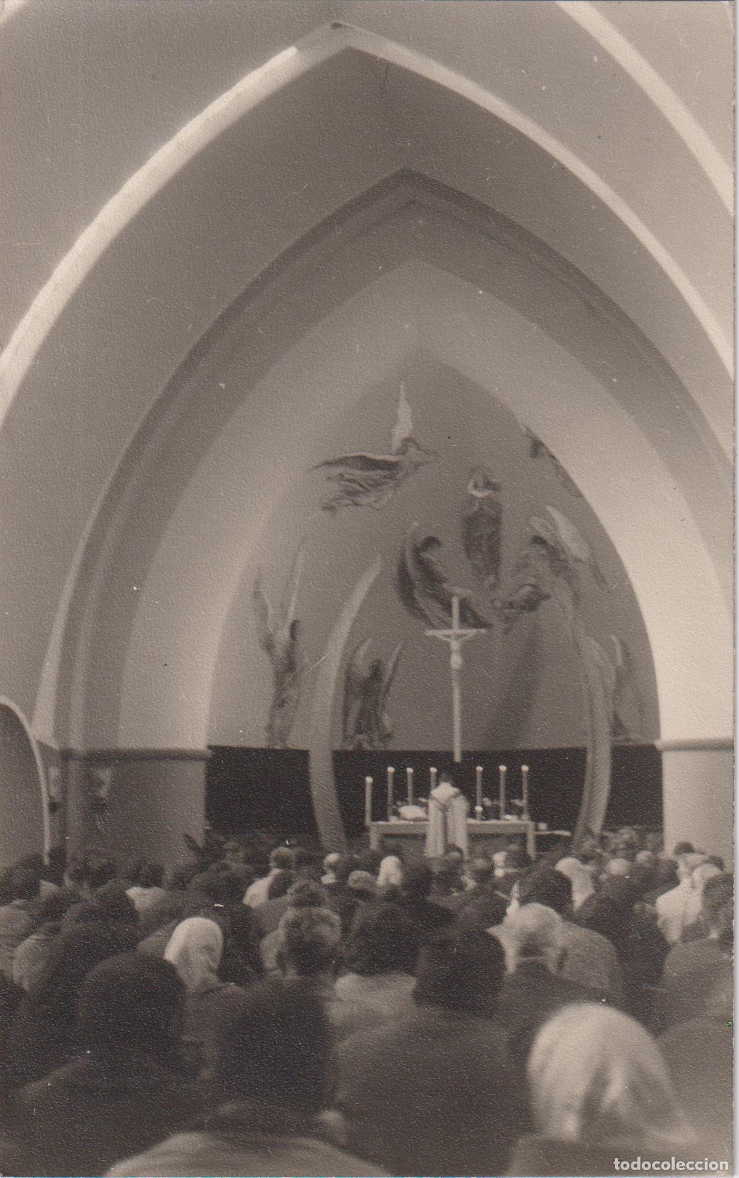 Fotograf&iacute;a antigua: ANTIGUA FOTO INTERIOR DE LA IGLESIA DE LA ASUNCI&Oacute;N EN PONT DE SUERT (LLEIDA) &ndash; DORSO EN BLANCO