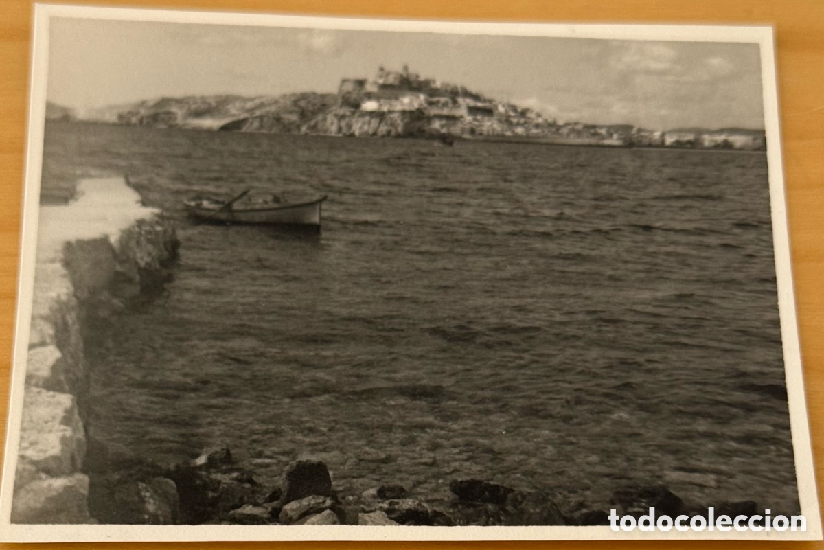 Fotografia antica: Ibiza vista de Talamanca foto antigua. 11 x 8,5 cm