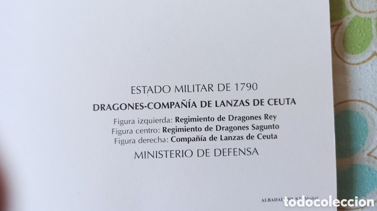 Fotograf&iacute;a antigua: Lote 11 l&aacute;minas &laquo;Estado Militar Gr&aacute;fico de 1790&raquo; &mdash; uniformes ej&eacute;rcito espa&ntilde;ol &mdash; Ministerio de Defens