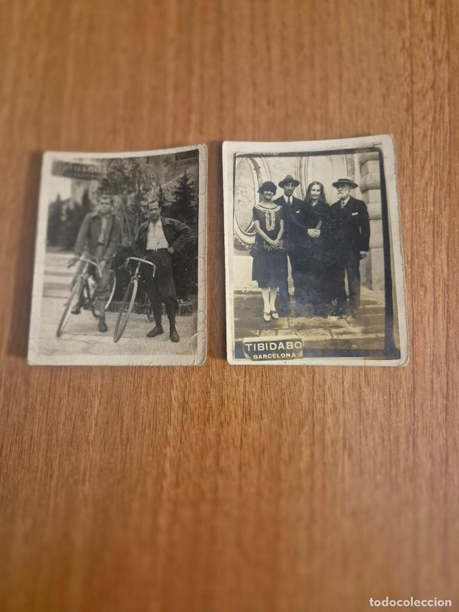 Fotograf&iacute;a antigua: LOTE 2 ANTIGUAS FOTOS TIBIDABO BARCELONA.