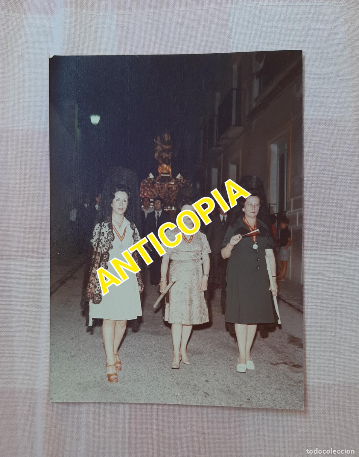 Fotograf&iacute;a antigua: PROCESION VIRGEN MARAVILLAS CEHEGIN 1974 FOTOS LOPEZ