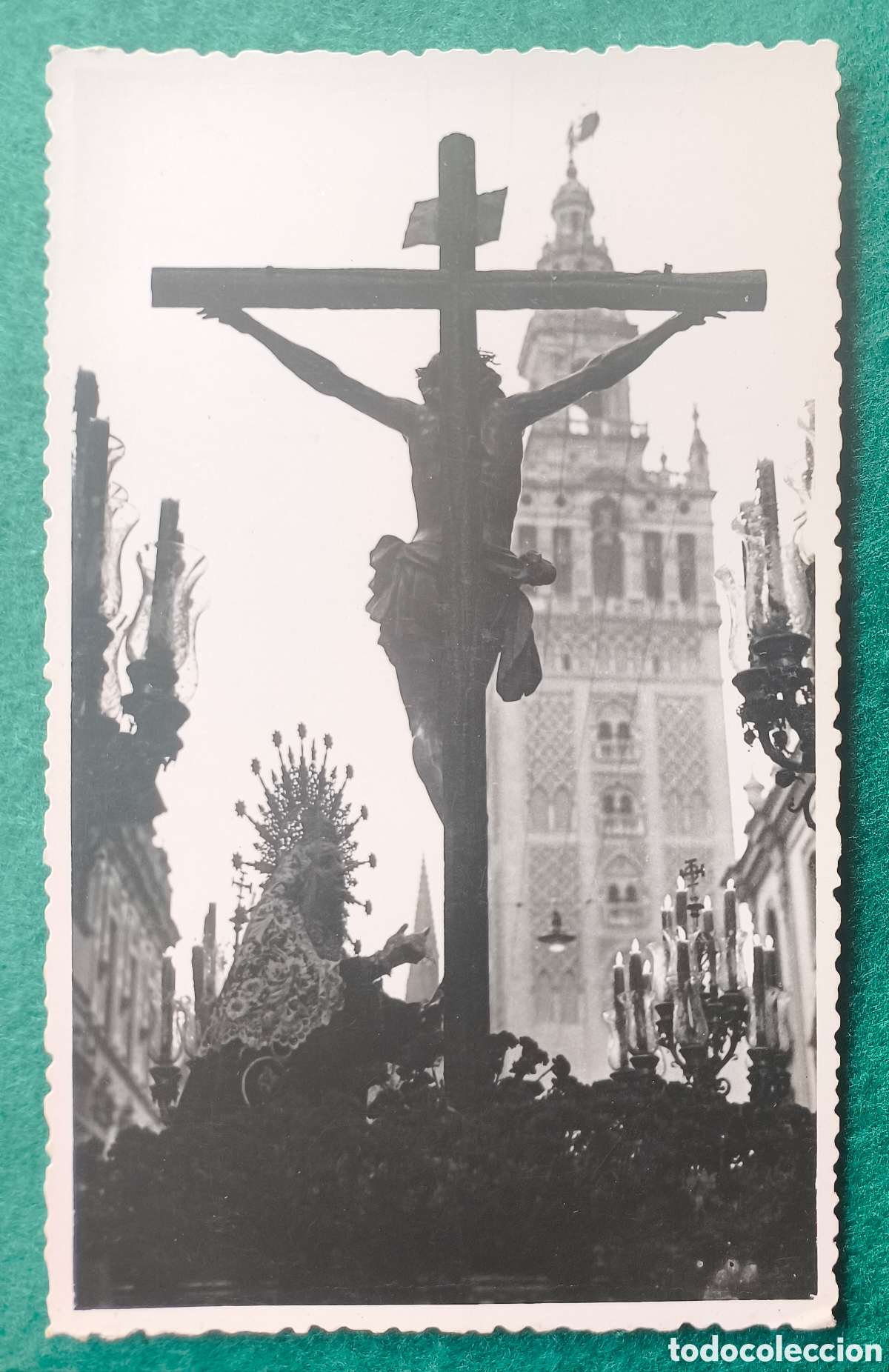 Fotograf&iacute;a antigua: SEVILLA SEMANA SANTA PASO PROCESI&Oacute;N SANT&Iacute;SIMO CRISTO DE LAS MISERICORDIAS FOTOGRAF&Iacute;A SERRANO
