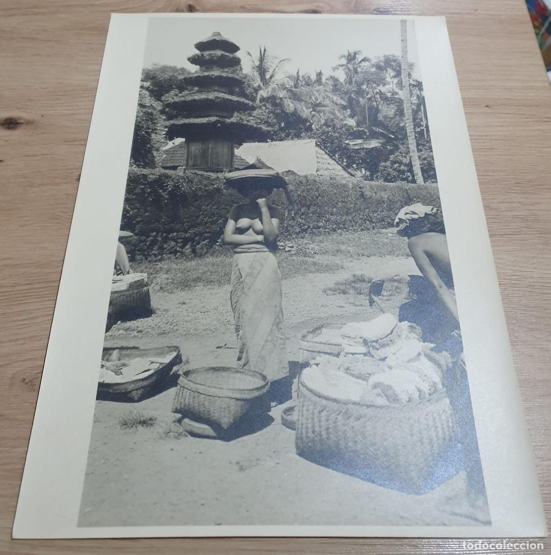 Antique Photography: INDONESIA. BALI. DESNUDO. NAKED NU. GRAND FORMAT. FOTO PHOTO. 39.5X29.5CM