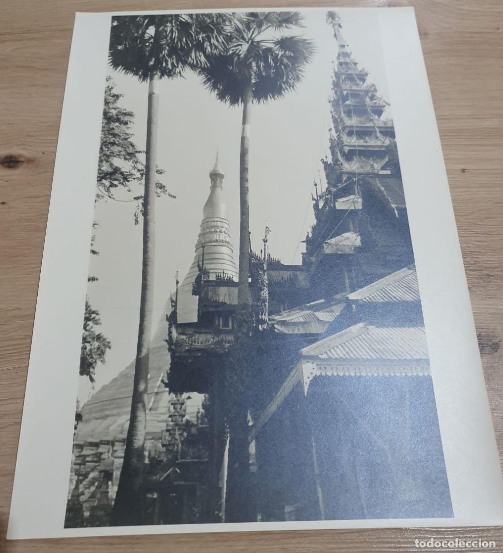 Antique Photography: ASIA. BIRMANIA. BIRMANIE. TEMPLE A RANGOON. GRAND FORMAT. FOTO PHOTO. 39.5X29.5CM