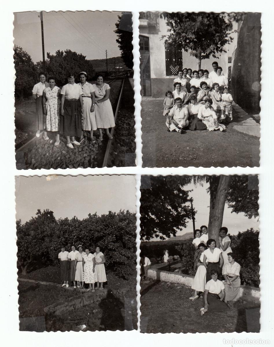 Fotograf&iacute;a antigua: Lote 4 fotos. Mujeres Gilet, Val&egrave;ncia. A&ntilde;os 50 g aa