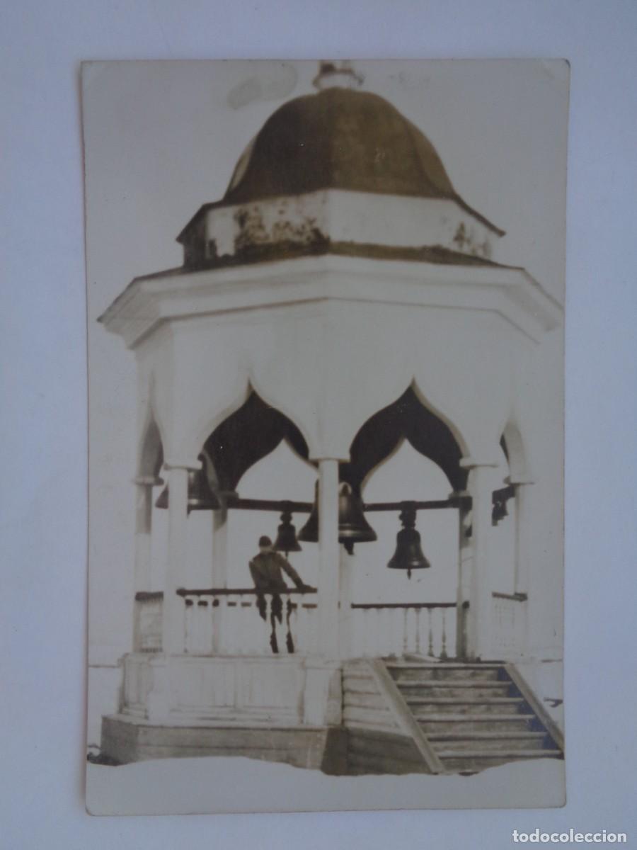 Fotograf&iacute;a antigua: FOTO DE MILITAR DEL EJERCITO DE FINLANDIA EN CAMPANARIO DE PETSAMO . PRINCIPIOS DE SIGLO