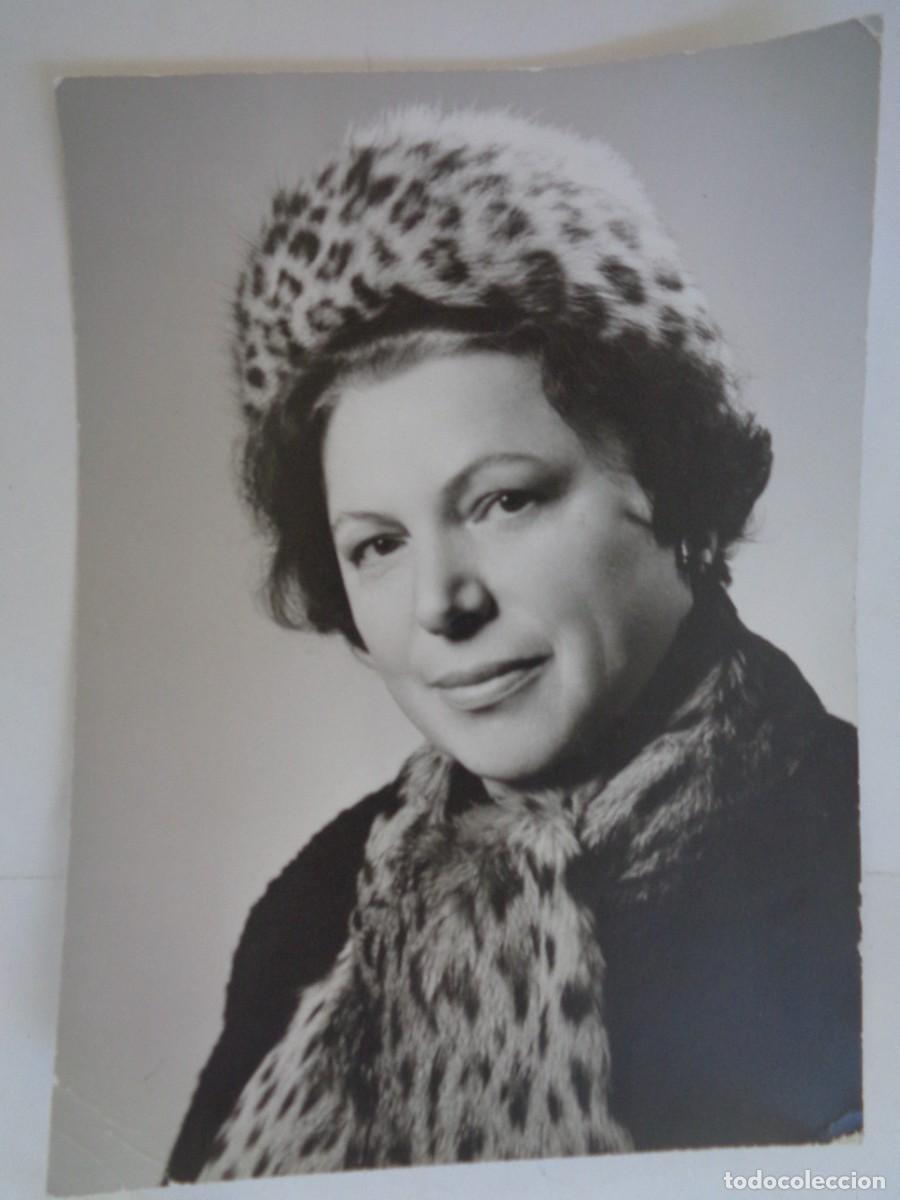Photographie ancienne: FOTO DE ESTUDIO DE MUJER CON BUFANDA Y GORRO DE PIEL . DE FOTO LENNY
