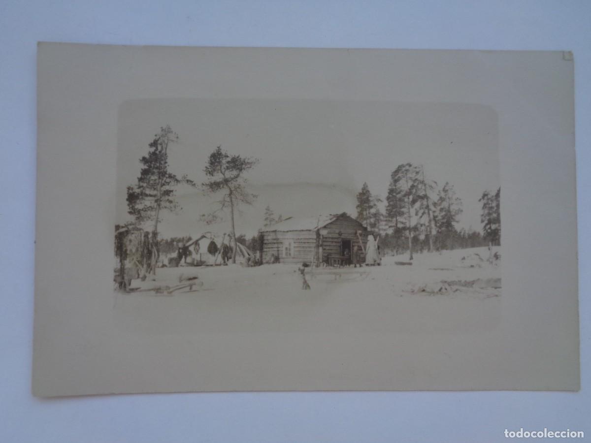 Fotograf&iacute;a antigua: FOTO DE UNA CABA&Ntilde;A DE CAZADORES EN FINLANDIA . PRINCIPIOS DE SIGLO