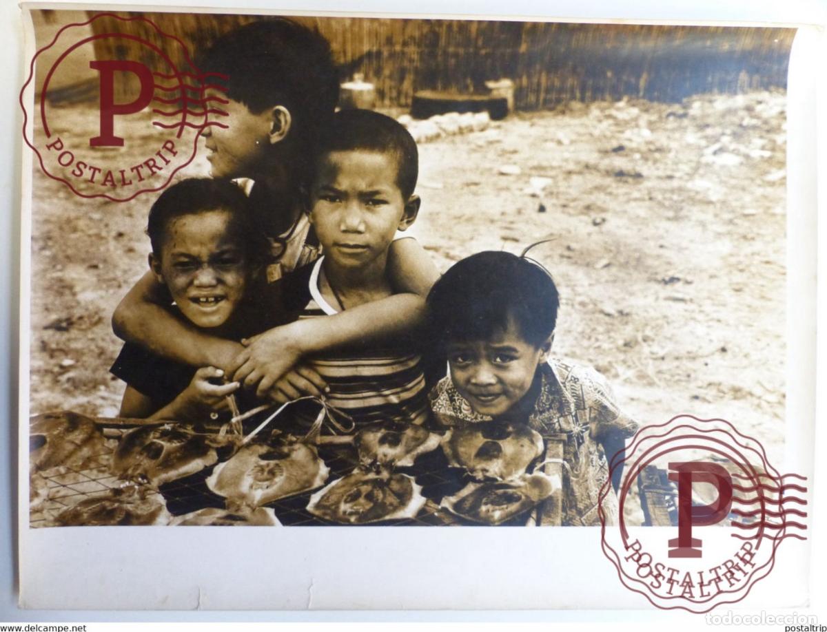 Fotograf&iacute;a antigua: 40 *30CM ASIA ASIE SC&Egrave;NES ET TYPES INDIA INDE CHINE NEPAL CAMBODJA VIETNAM