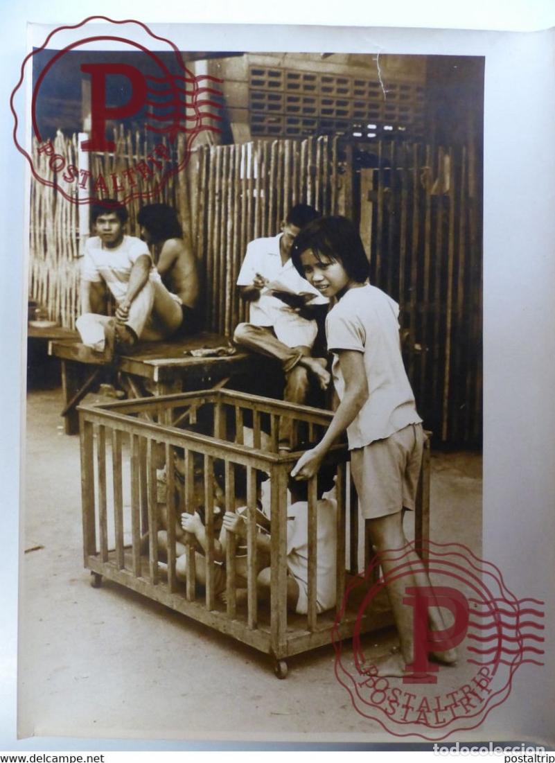 Fotograf&iacute;a antigua: 40 *30CM ASIA ASIE SC&Egrave;NES ET TYPES INDIA INDE CHINE NEPAL CAMBODJA VIETNAM
