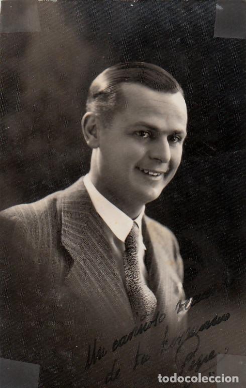 Fotografia antica: Retrato de caballero sonriente. A&ntilde;os 20 g aa