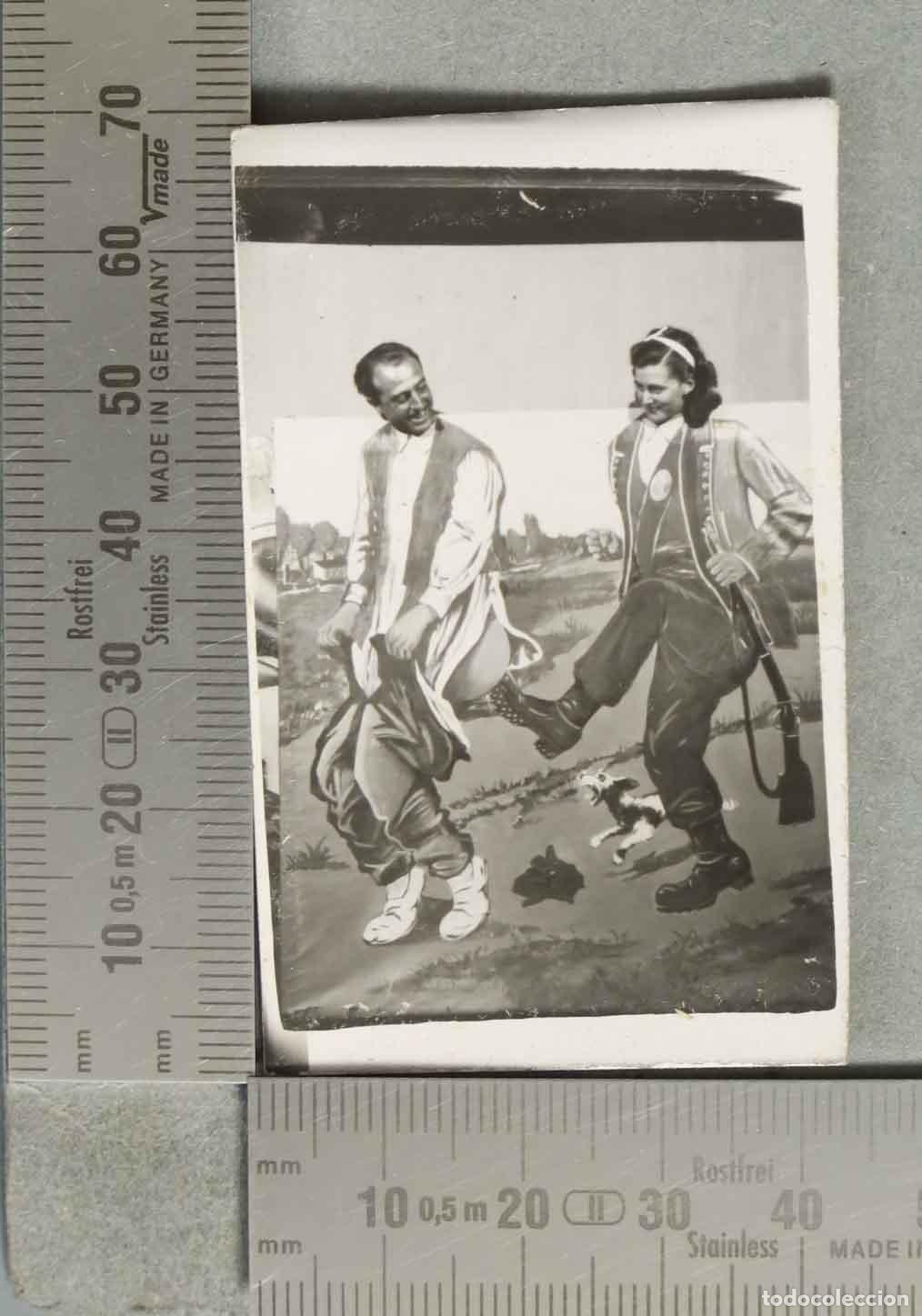 Fotograf&iacute;a antigua: FOTOGRAFIA. PANEL HUMOR RETRATO VERBENA hacia 1940