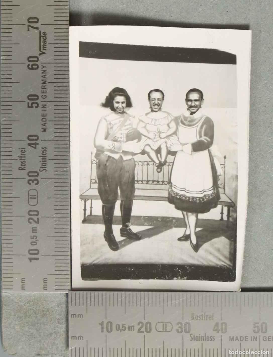 Fotograf&iacute;a antigua: PANEL HUMOR RETRATO VERBENA hacia 1940