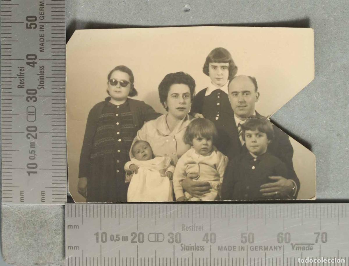 Fotografia antica: FOTOGRAFIA familiar Siete integrantes con ni&ntilde;os y beb&eacute; hacia 1940