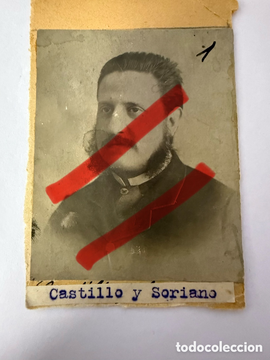 Fotograf&iacute;a antigua: Escritor JOSE DEL CASTILLO Y SORIANO Fotograf&iacute;a Antigua