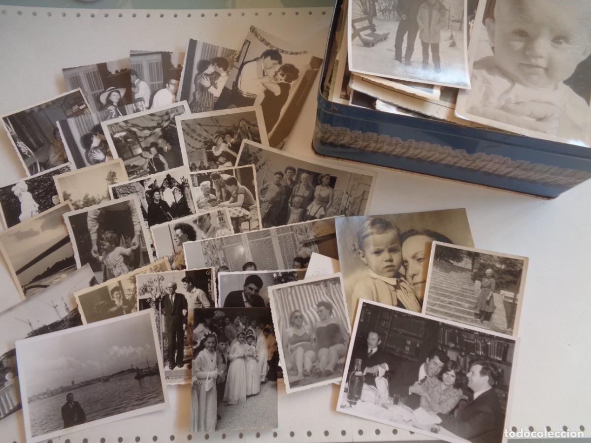 Fotograf&iacute;a antigua: GRAN LOTE DE 500 FOTOS FAMILIARES EN BLANCO Y NEGRO EN CAJA DE COLA-CAO