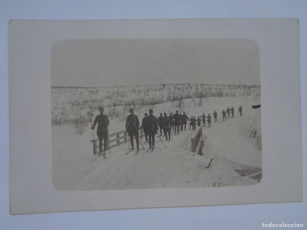 Fotograf&iacute;a antigua: FOTO DE MILITARES DEL EJERCITO DE FINLANDIA , ESCUADRON DE ESQUIADORES . 1923