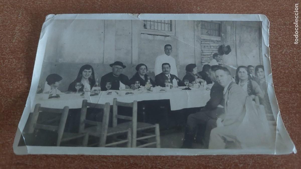 Fotografia antica: Foto postal Banquete Fiestas de la Cruz 1953 Valencia