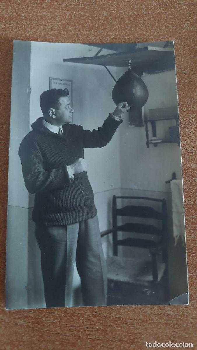 Fotograf&iacute;a antigua: Foto postal Boxeador