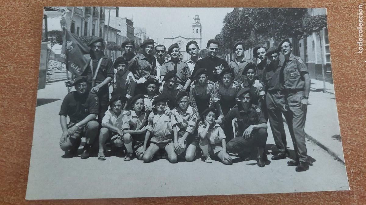Fotografia antica: Foto postal grupo de la OJE