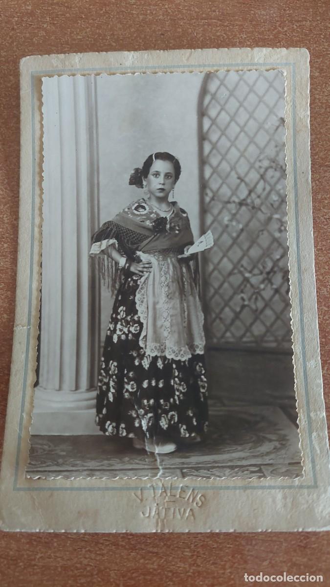 Fotograf&iacute;a antigua: Foto postal ni&ntilde;a Fallera V.Talens Jativa