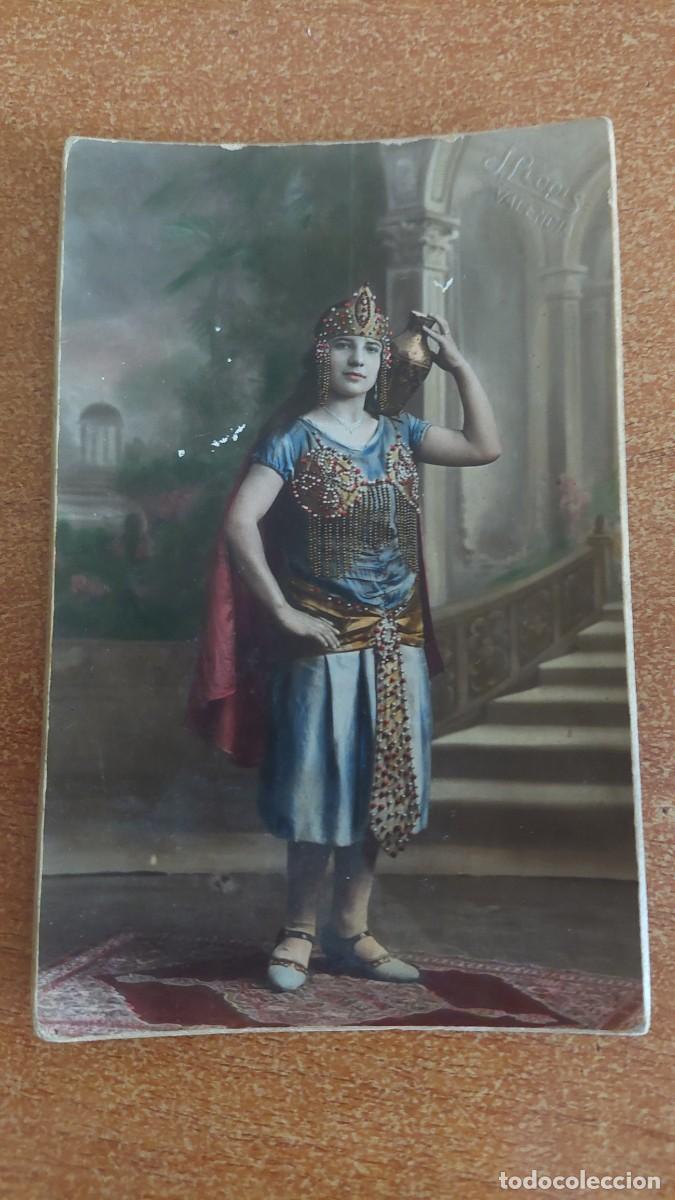 Fotograf&iacute;a antigua: Foto postal ni&ntilde;a &eacute;tnica J.llopis Valencia