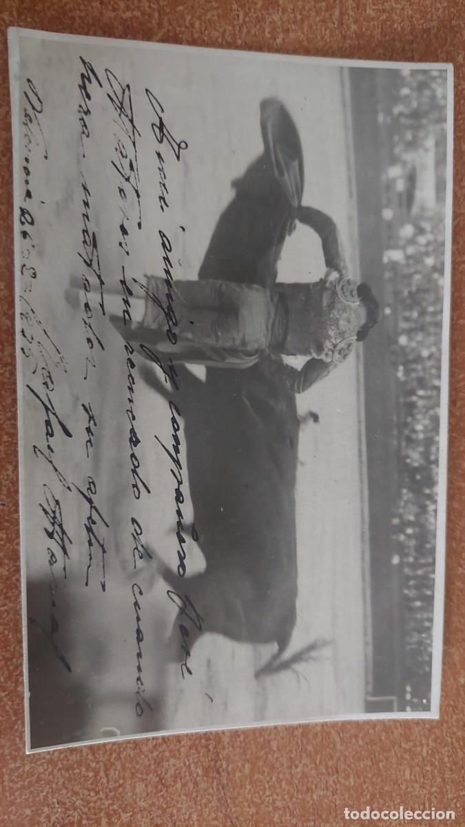 Fotograf&iacute;a antigua: Foto postal Torero Rafael Marzal autografo