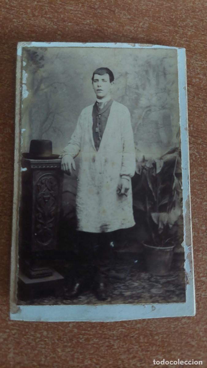 Alte Fotografie: Foto muchacho aprendiz tornero Plana Barcelona