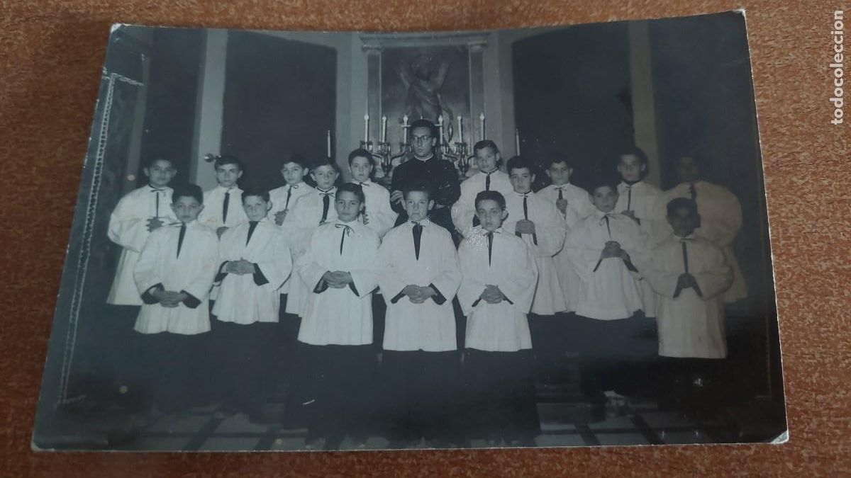 Alte Fotografie: Foto postal Monaguillos