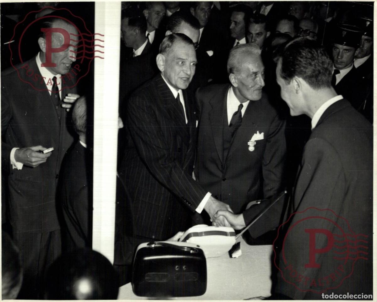 Antique Photography: PRESIDENT RENE COTY 24*18CM