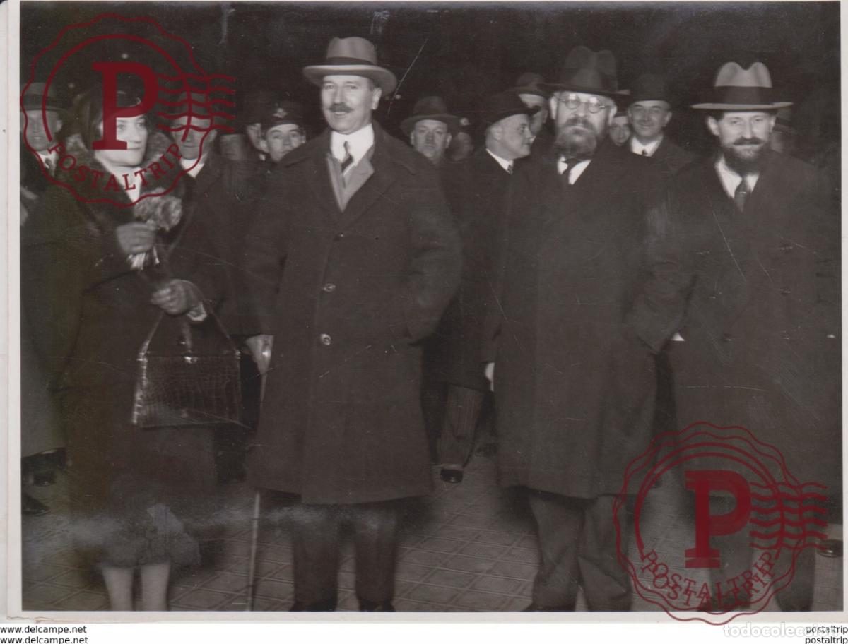 Fotografia antiga: ALBERT THOMAS IN PRAG DIREKTOR DES INTERNATIONALEN ARBEITSAMTES BEIM VOLKERBUND IN GNEF ALBER THOMAS