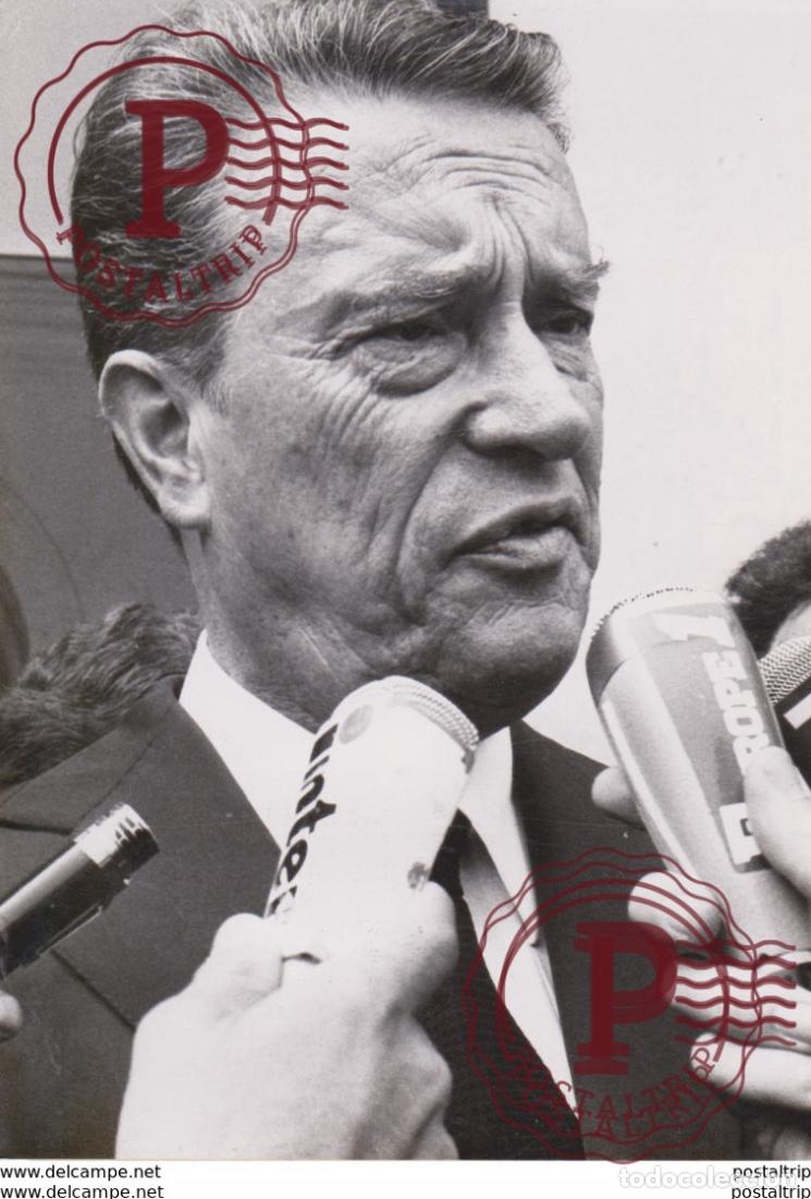 Fotografia antiga: PARIS M FRANCOIS CEYRAC RECU A LELYSEE PRESIDENT DU CNPF GISCARD DESTAING